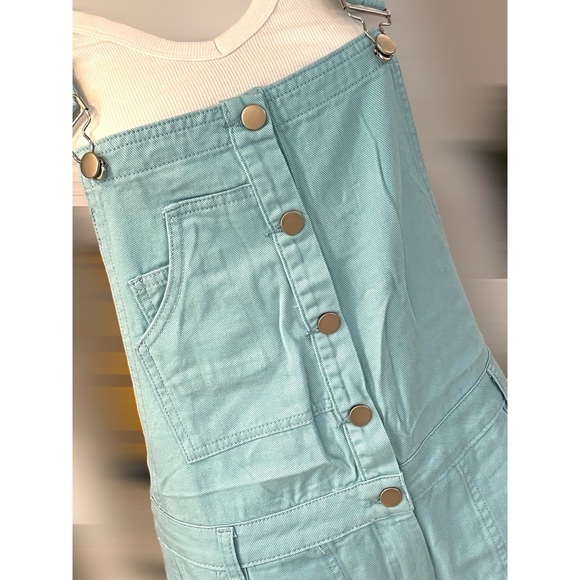COCO KELLY Super cute distressed overalls S M L XL - Picture 5 of 8